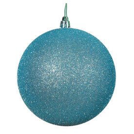 2.4" Baby Blue Glitter Ball Christmas Ornaments 24 Per Bag