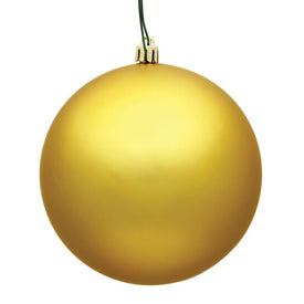 10" Honey Gold Matte Ball Ornament