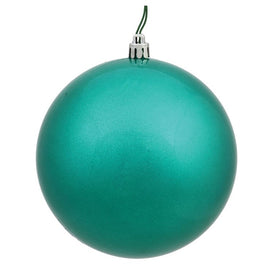6" Teal Candy Ball Ornaments 4-Pack