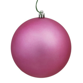 6" Mauve Matte Ball Ornaments 4-Pack