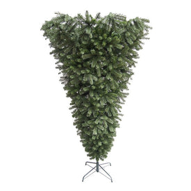 7.5' Green Spruce Artificial Upside Down Christmas Tree - Unlit