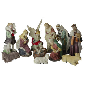 Eleven-Piece 8" Christmas Nativity Figure Set