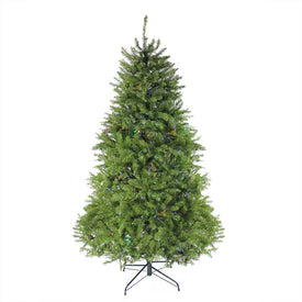 6.5' Pre-Lit Northern Pine Full Artificial Christmas Tree - Multi-Color LED Lights