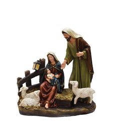13" Nativity Scene with Joseph Mary and Baby Jesus Religious Christmas Tabletop Figure