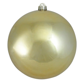 10" Shiny Champagne Gold Shatterproof Christmas Ball Ornament