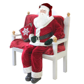 6' Red Huge Life Size Plush Standing Santa Claus Christmas Decor