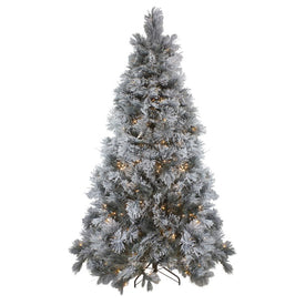 7.5' Pre-Lit Black Spruce Artificial Christmas Tree - Clear LED Lights