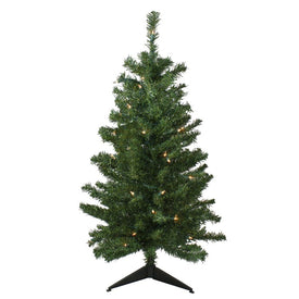 3' Pre-Lit Medium Mixed Classic Pine Artificial Christmas Tree - Clear Lights