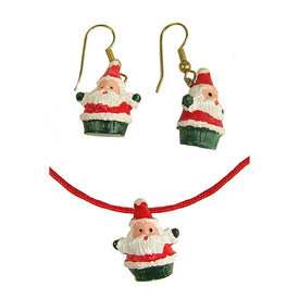 Red Santa Claus Women Adult Christmas Jewelry Set Costume Accessories Club Pack of 288 - One Size