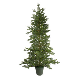 4' Potted Noble Pine Artificial Christmas Tree - Unlit