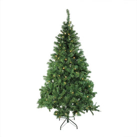 6' Pre-Lit Mixed Classic Pine Medium Artificial Christmas Tree - Warm Clear LED Lights