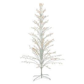 6' White Lighted Christmas Cascade Twig Tree Outdoor Decoration - Clear Lights