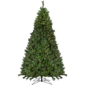 9' Pre-Lit Medium Canyon Pine Artificial Christmas Tree - Clear Lights