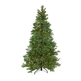 6.5' Pre-Lit Medium Pine Artificial Christmas Tree - Clear Dura-Lit Lights