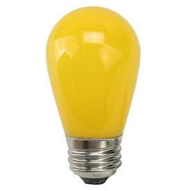 1.3-Watt Opaque Yellow LED S14 Christmas Replacement Light Bulbs Pack of 25