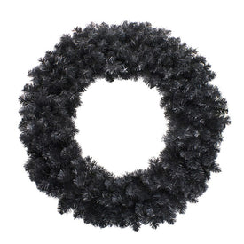 36" Black Colorado Spruce Artificial Christmas Wreath - Unlit