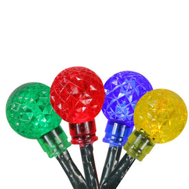 240-Count Multi-Color LED G20 Globe Christmas Lights with- 80' Green Wire