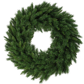 36" Lush Mixed Pine Artificial Christmas Wreath - Unlit