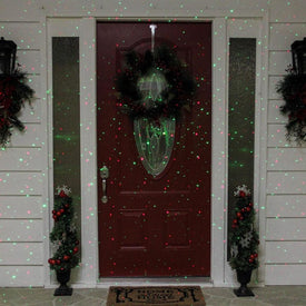 Outdoor Static Red and Green Christmas Laser Dot Light Projector