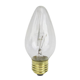 25-Watt Transparent Clear Flame E26 Base Replacement F15 Light Bulbs Pack of 25
