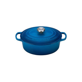 Signature 2.75-Quart Cast Iron Oval Dutch Oven with Stainless Steel Knob - Marseille
