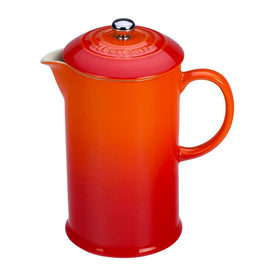 34 Oz Stoneware French Press - Flame
