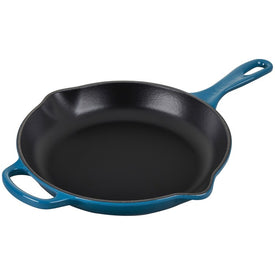 Signature 1.75-Quart 10.25" Cast Iron Skillet with Iron Handle -Deep Teal