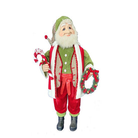 36" Kringle Klaus Elf with Wreath