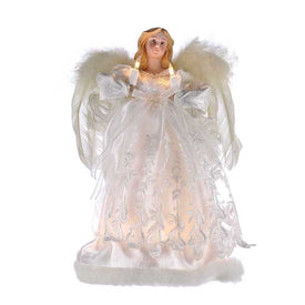 12" 10-Light Ivory Angel Tree Topper