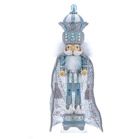 18.5" Hollywood Blue and Silver King Nutcracker