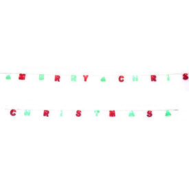 Battery-Operated 20L Warm White Letter "Merry Christmas" Light Set