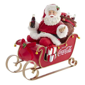 10" Coca-Cola Santa in Sleigh Table-Piece