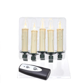 Battery-Operated Five-Light Warm White LED Candle Light