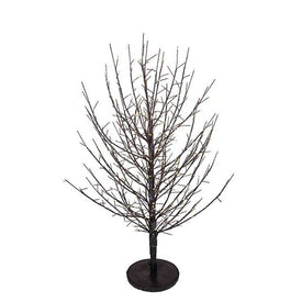 3-Foot Dark Brown Twig Tree with 500 Warm White Cluster Lights