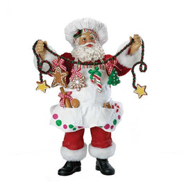 12" Fabriche Christmas Chef Santa