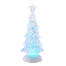 10" Battery-Operated LED Lit Tree with Water Table-Piece