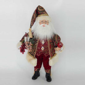 18" Kringle Klaus Wine Santa