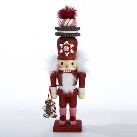 12" Hollywood Red Gingerbread Nutcracker with Cookie Hat