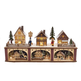 8.66" Battery-Operated Village LED House