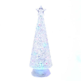 13" Battery-Operated LED Lit Tree with Water Table-Piece
