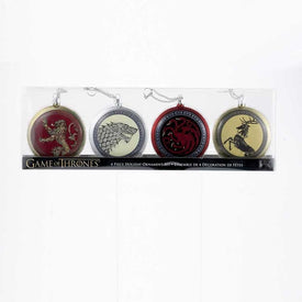 80mm Game of Thrones Disc Ornament Set of 4