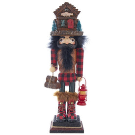 18" Hollywood Lodge Nutcracker with Cabin Hat