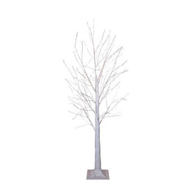 4-Foot Winter white Twig Tree with 500 Warm White Lights