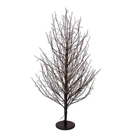 4-Foot Dark Brown Twig Tree with 1000 Warm white Cluster Lights
