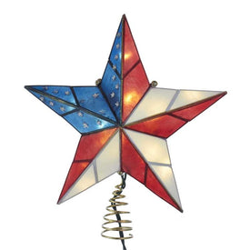 Capiz American Flag Inspired Star Tree Topper