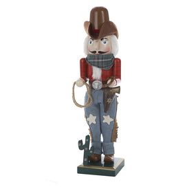 15" Wooden Cowboy Nutcracker
