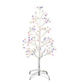 3-Foot White Birch Twig Tree with Multi-Color 8-Function Lights