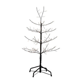3-Foot Black Twig Tree with Warm White Cool White Twinkle Lights