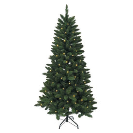 6-Foot Pre-Lit LED Green Pine Tree