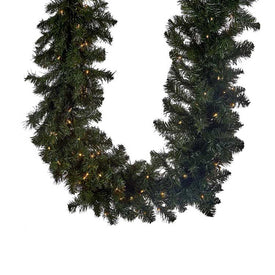 9-Foot x 14" Pre-Lit Vanderbilt Garland